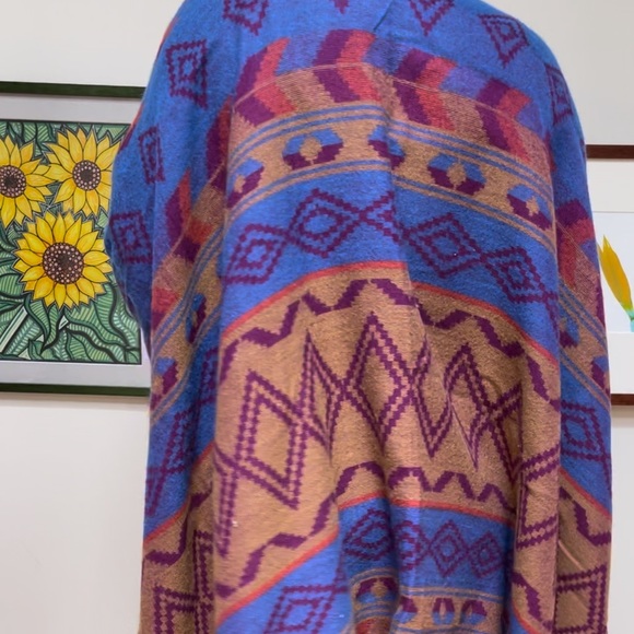 Cozy Reversible Poncho - Picture 4 of 5